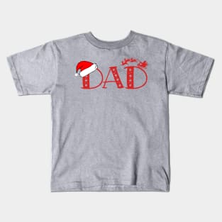 Christmas Family Name "Dad" Photo Design Shirt Kids T-Shirt